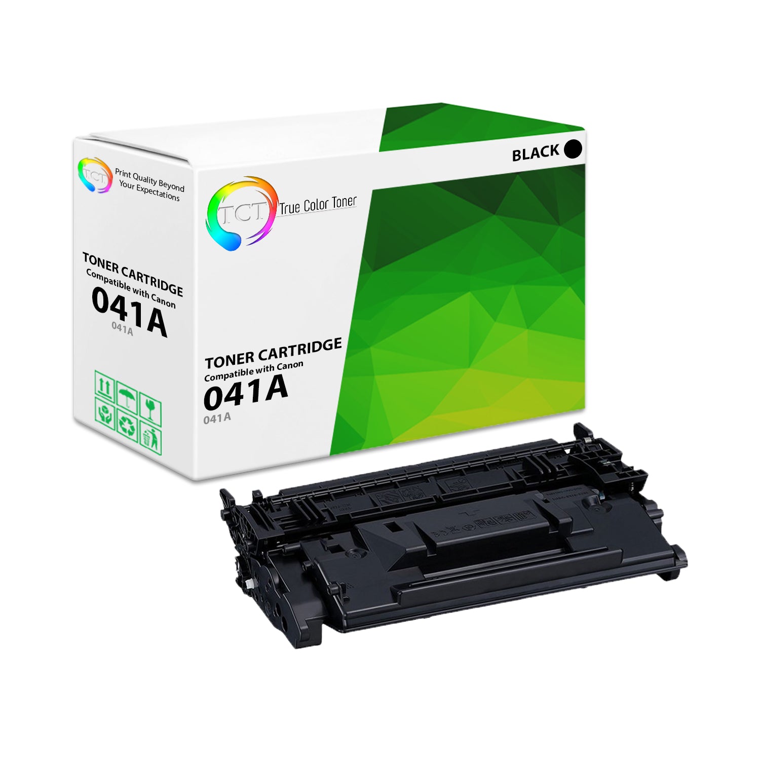 TCT Compatible Toner Cartridge Replacement for the Canon 041 Series - 1 Pack Black
