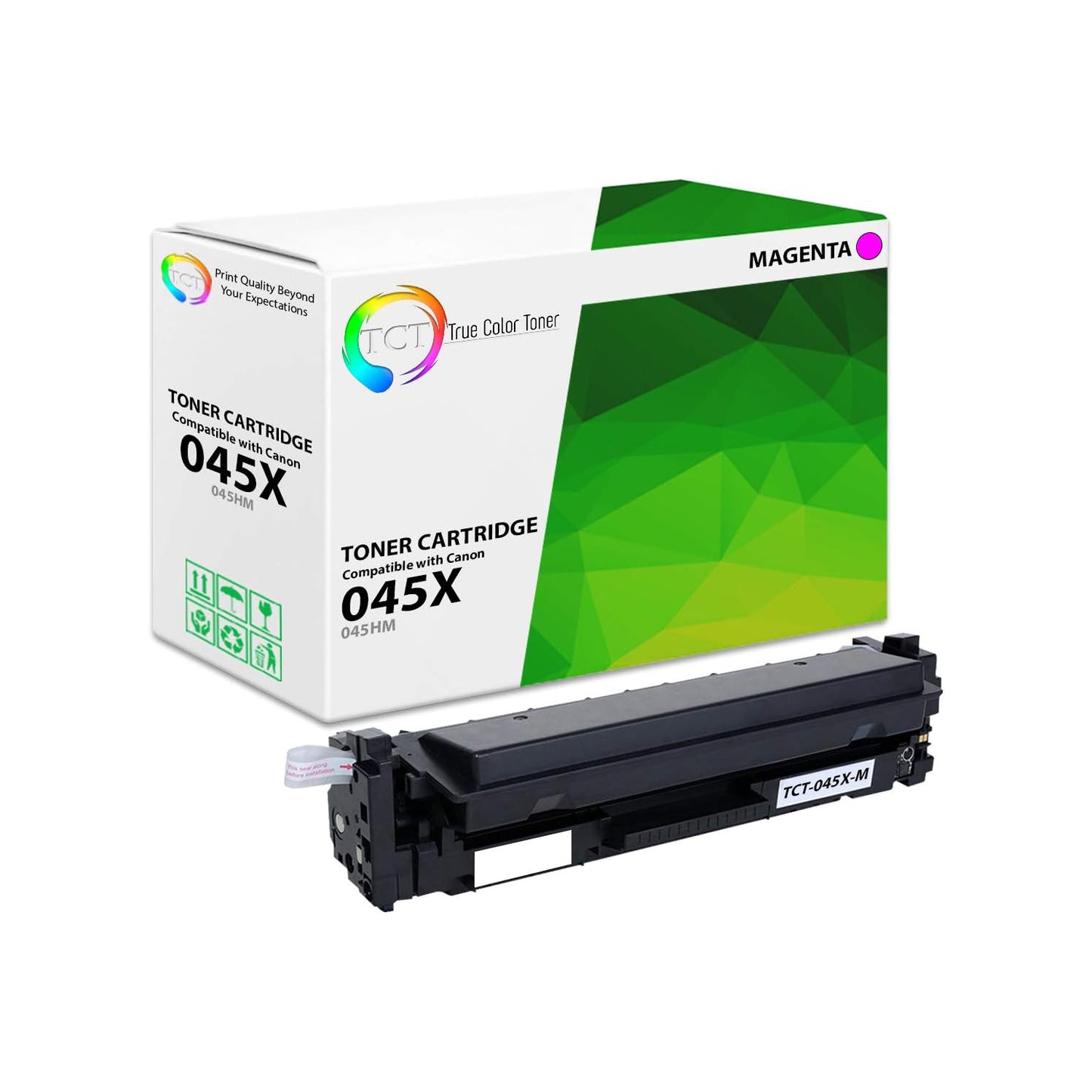 TCT Compatible High Yield Toner Cartridge Replacement for the Canon 045 Series - 1 Pack Magenta