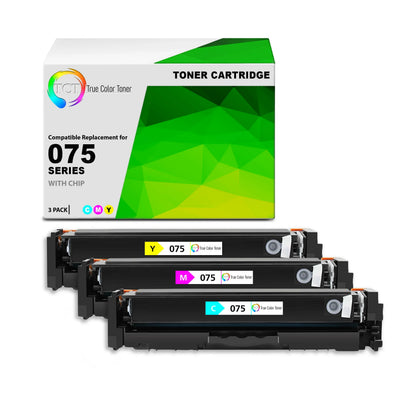 TCT 075 Toner Cartridge 3-Pack – Compatible Replacement for Canon imageCLASS MF662Cdw MF663Cdw MF665Cdw LBP646Cdw LBP647Cdw Printers - True Color Toner