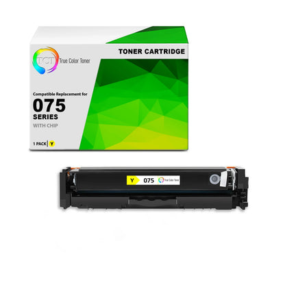 TCT 075 Yellow Toner Cartridge – Compatible Replacement for Canon imageCLASS MF662Cdw MF663Cdw MF665Cdw LBP646Cdw LBP647Cdw (1,300 Pages) - True Color Toner