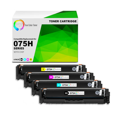 TCT 075H Toner Cartridge 4-Pack – Compatible Replacement for Canon imageCLASS MF662Cdw MF663Cdw MF665Cdw LBP646Cdw LBP647Cdw Printers - True Color Toner