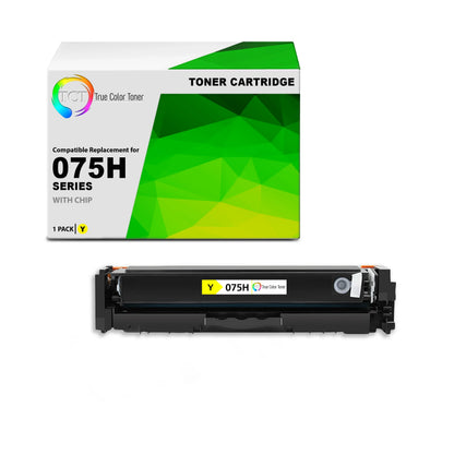 TCT 075H Yellow Toner Cartridge – Compatible Replacement for Canon imageCLASS MF662Cdw MF663Cdw MF665Cdw LBP646Cdw LBP647Cdw (2,500 Pages) - True Color Toner