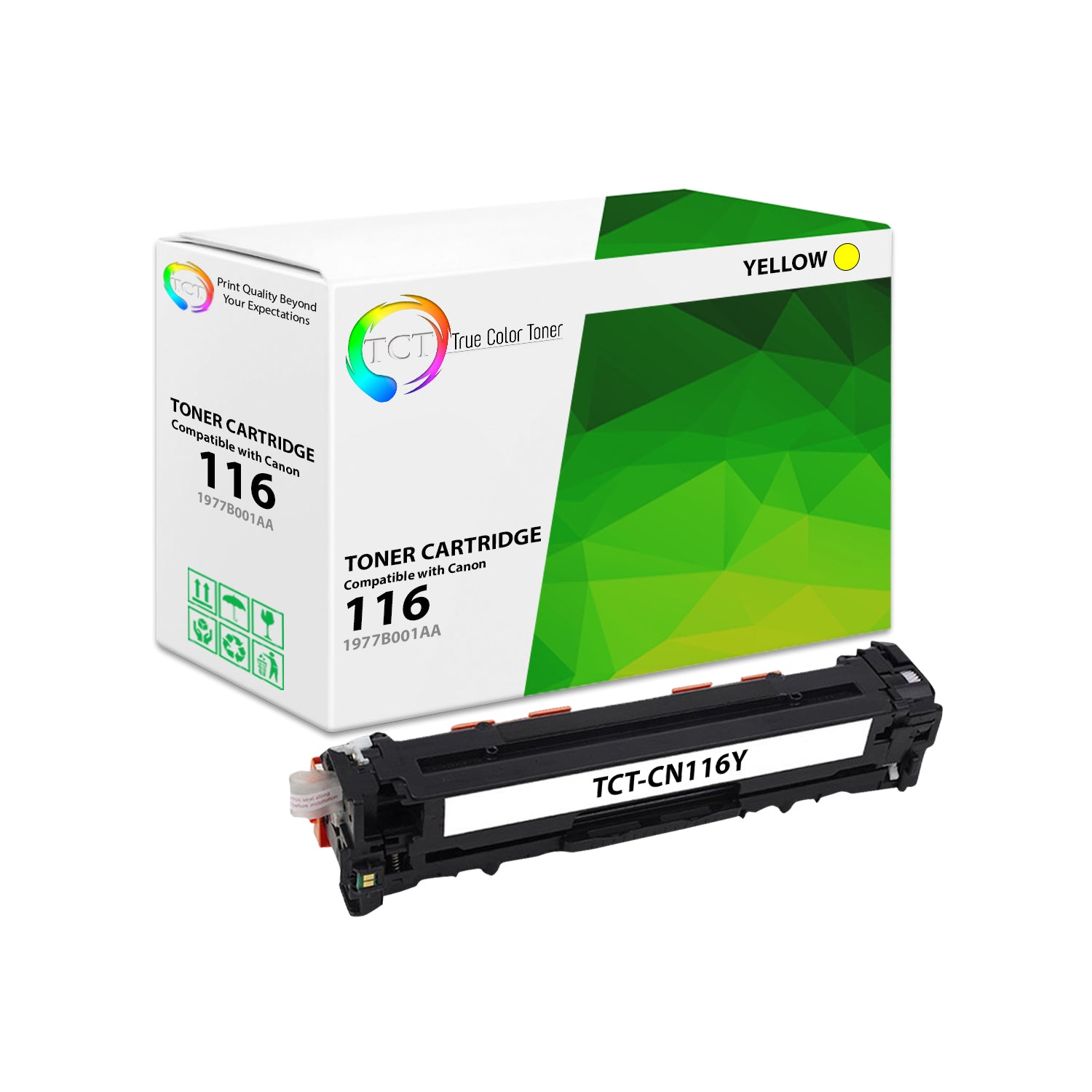 TCT Compatible Toner Cartridge Replacement for the Canon 116 Series - 1 Pack Yellow