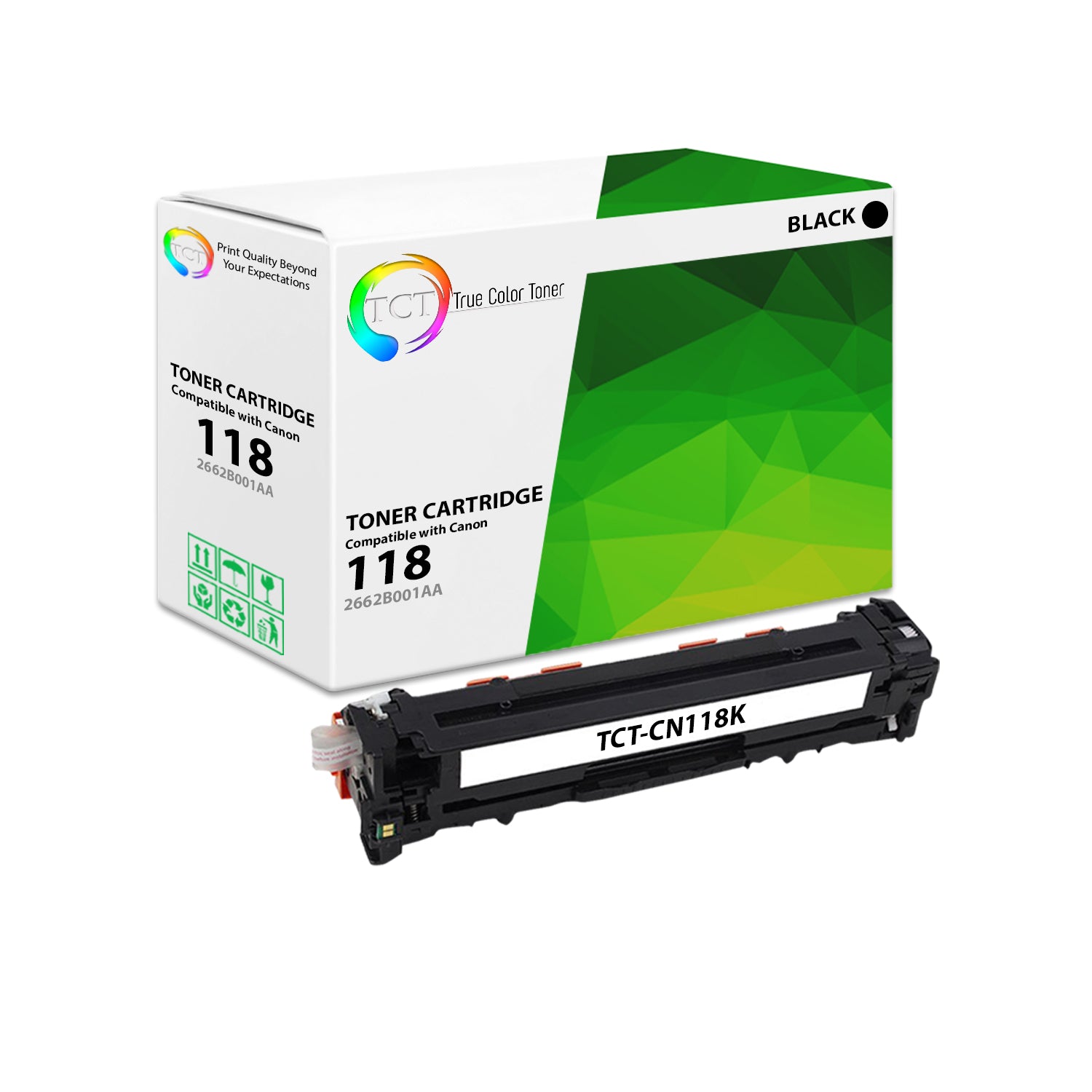 TCT Compatible Toner Cartridge Replacement for the Canon 118 Series - 1 Pack Black