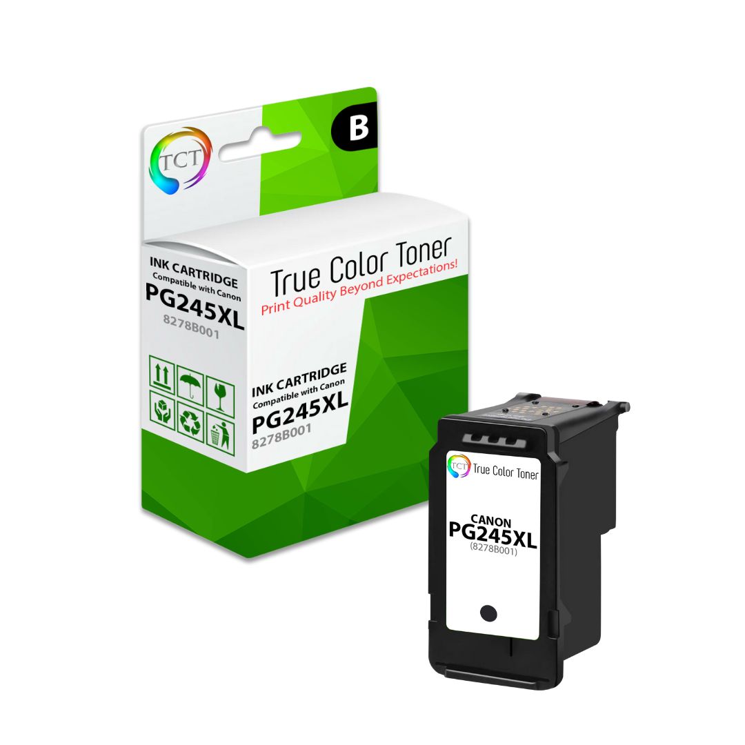 TCT Compatible High Yield Ink Cartridge Replacement for the Canon PG245XL Series - 1 Pack Black
