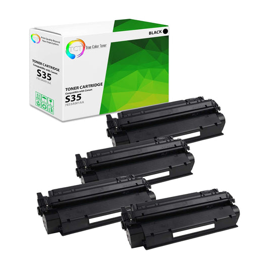 TCT Compatible Toner Cartridge Replacement for the Canon S35 Series - 4 Pack Black