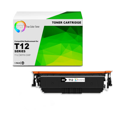 TCT T12 Black Toner Cartridge – Compatible Replacement for Canon i-SENSYS X C1333F C1333i C1333P imageCLASS X LBP1333C MF133C (7,400 Pages) - True Color Toner