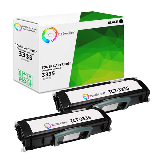 TCT Compatible High Yield Toner Cartridge Replacement for the Dell 3333 Series - 2 Pack Black
