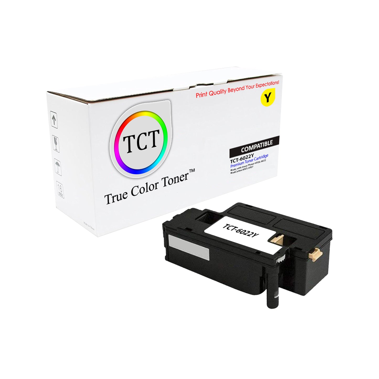 TCT Compatible Toner Cartridge Replacement for the Xerox 6022 Series - 1 Pack Yellow