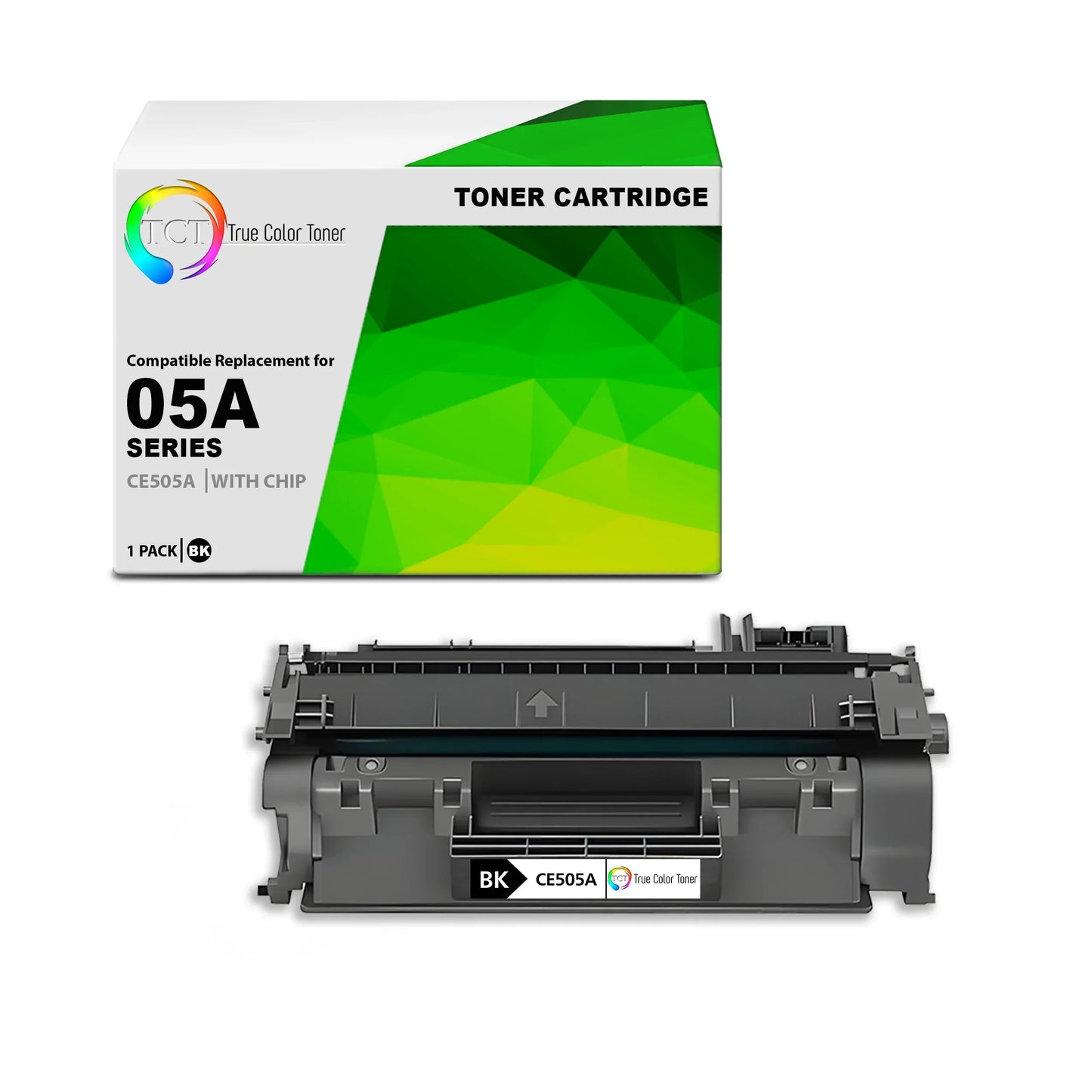 TCT 05A Toner Cartridge - Premium Compatible Replacement for HP 05A CE505A Black - True Color Toner