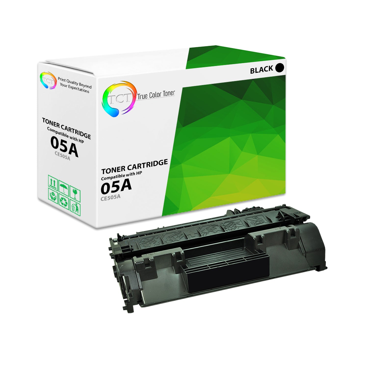 TCT Compatible Toner Cartridge Replacement for the HP 05A Series - 1 Pack Black