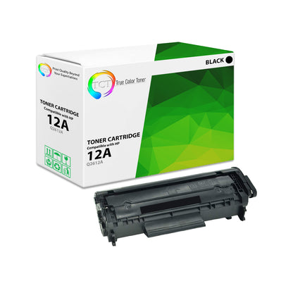 TCT Compatible Toner Cartridge Replacement for the HP 12A Series - 1 Pack Black