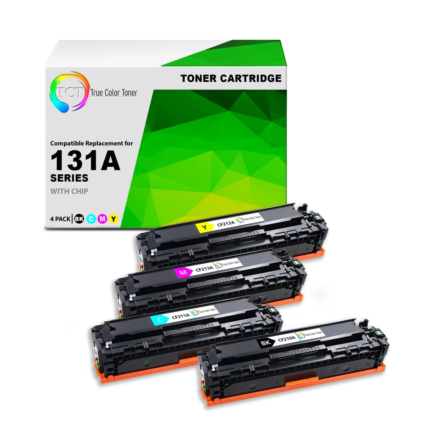TCT 131A Toner Cartridge 4 Pack - Premium Compatible Replacement for HP 131A CF210A CF211A CF212A CF213A - True Color Toner