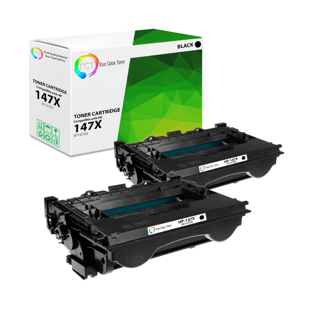 TCT Compatible Toner HY Cartridge Replacement for the HP 147X Series - 2 Pack Black