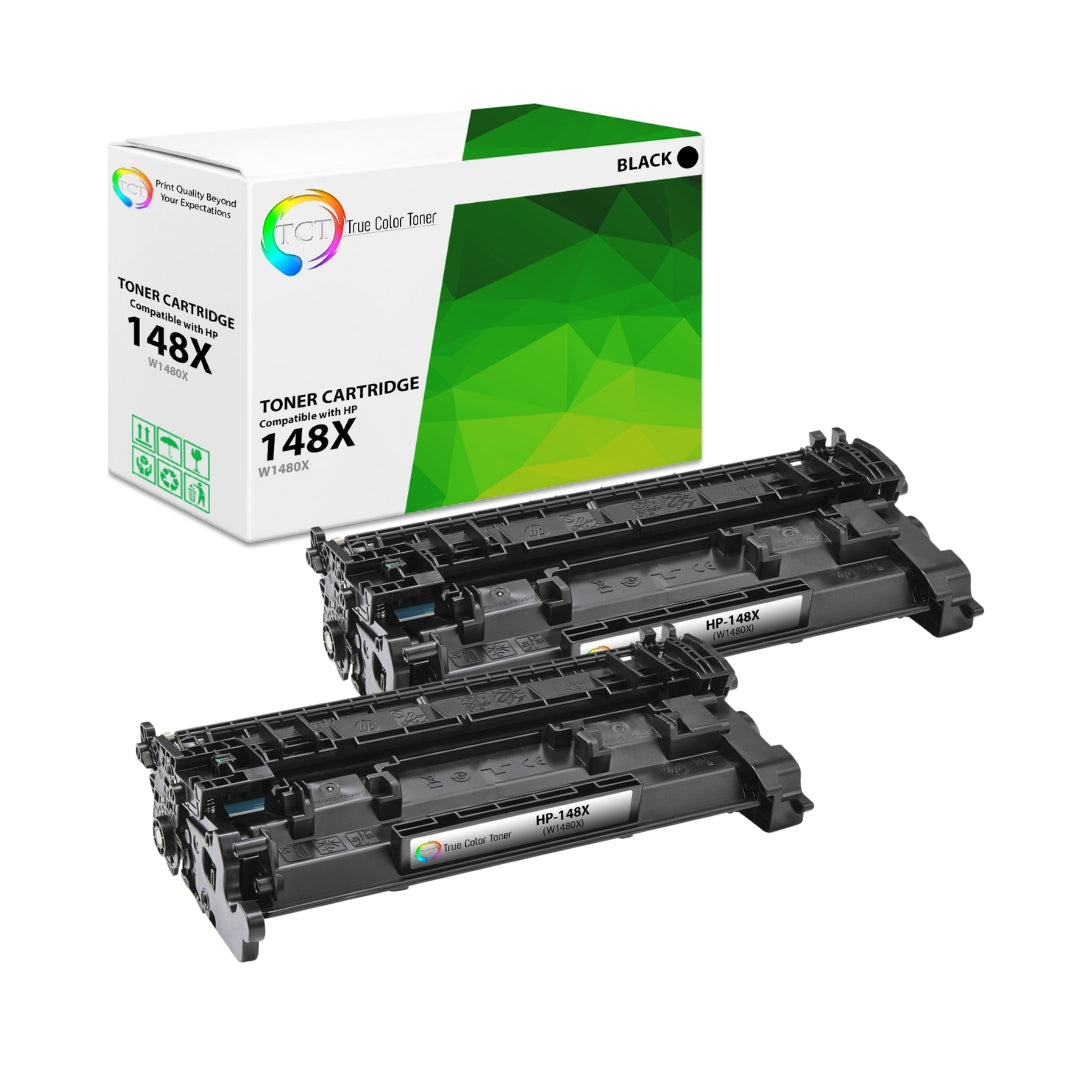 TCT Compatible Toner HY Cartridge Replacement for the HP 148X Series - 2 Pack Black
