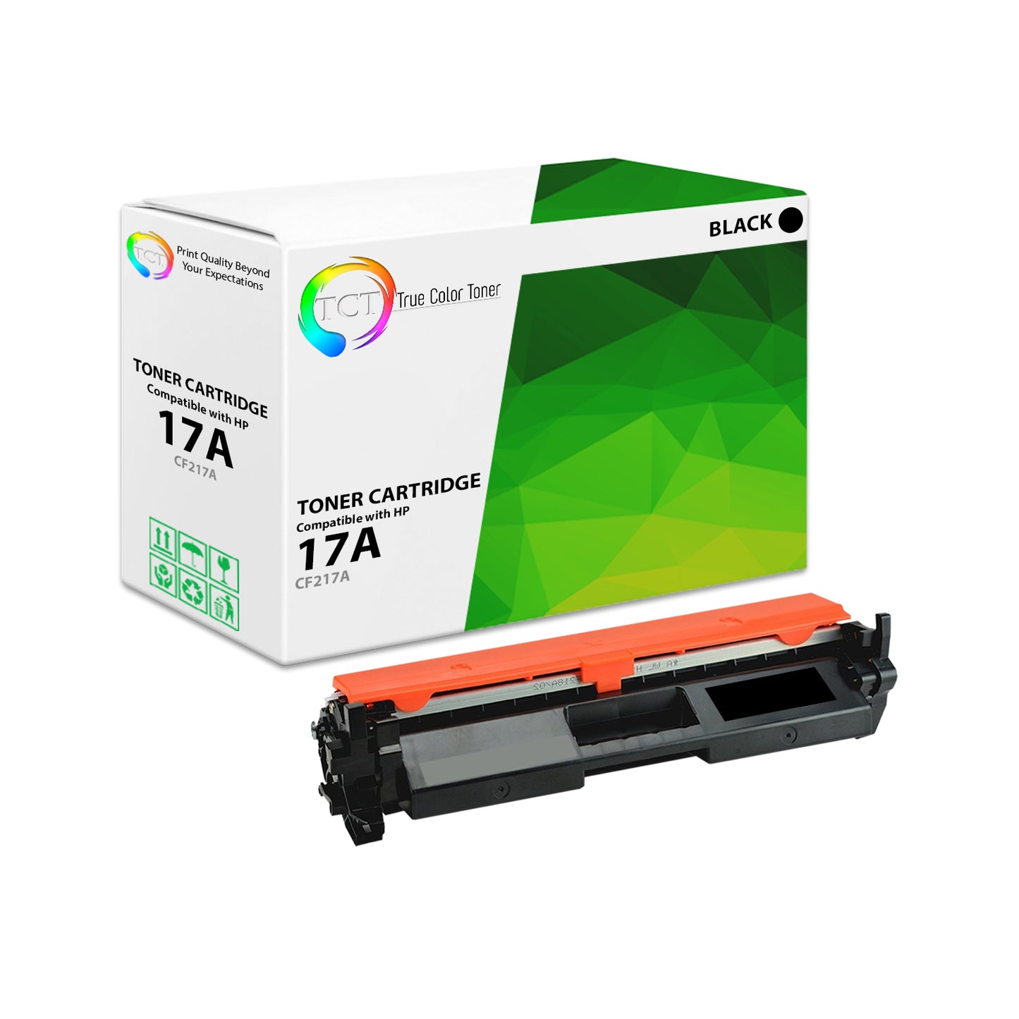 TCT Compatible Toner Cartridge Replacement for the HP 17A Series - 1 Pack Black
