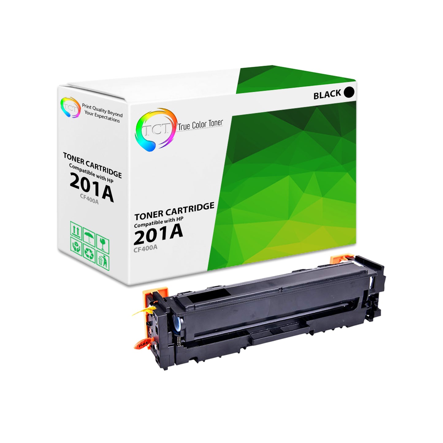 TCT Compatible Toner Cartridge Replacement for the HP 201A Series - 1 Pack Black