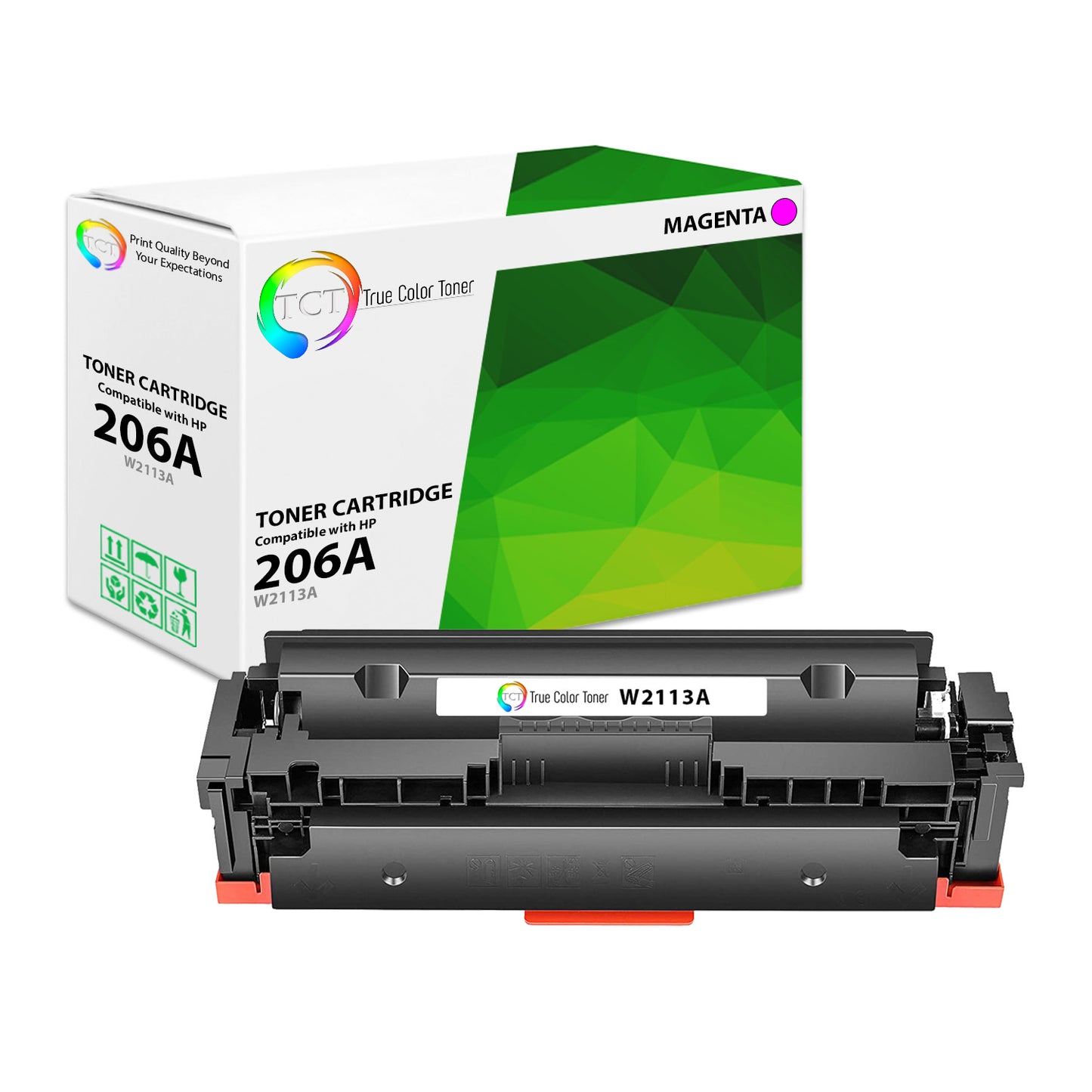 TCT Compatible Toner Cartridge Replacement for the HP 206A Series - 1 Pack Magenta