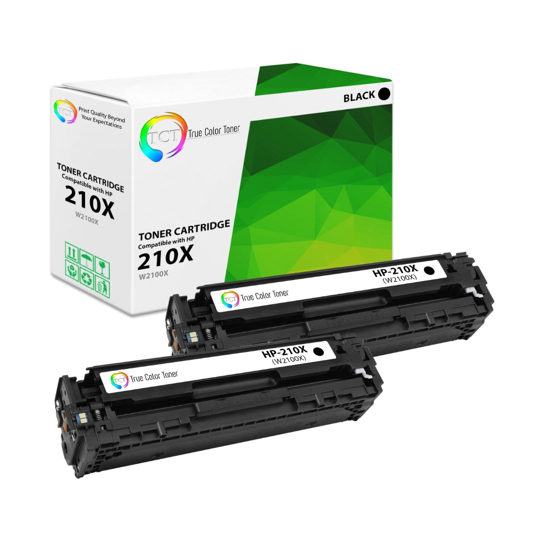TCT Compatible Toner HY Cartridge Replacement for the HP 210X Series - 2 Pack Black