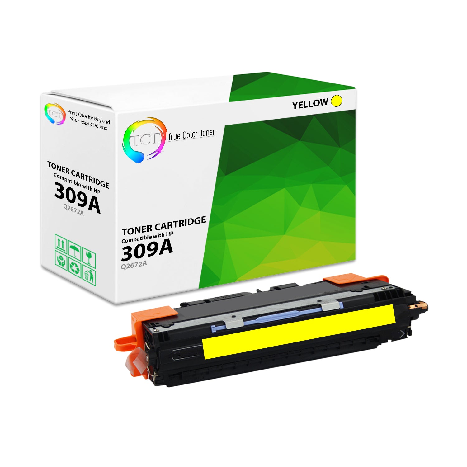 TCT Compatible Toner Cartridge Replacement for the HP 309A Series - 1 Pack Yellow