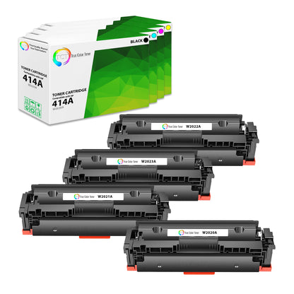 TCT Compatible Toner Cartridge Replacement for the HP 414A Series - 4 Pack (BK, C, M, Y)