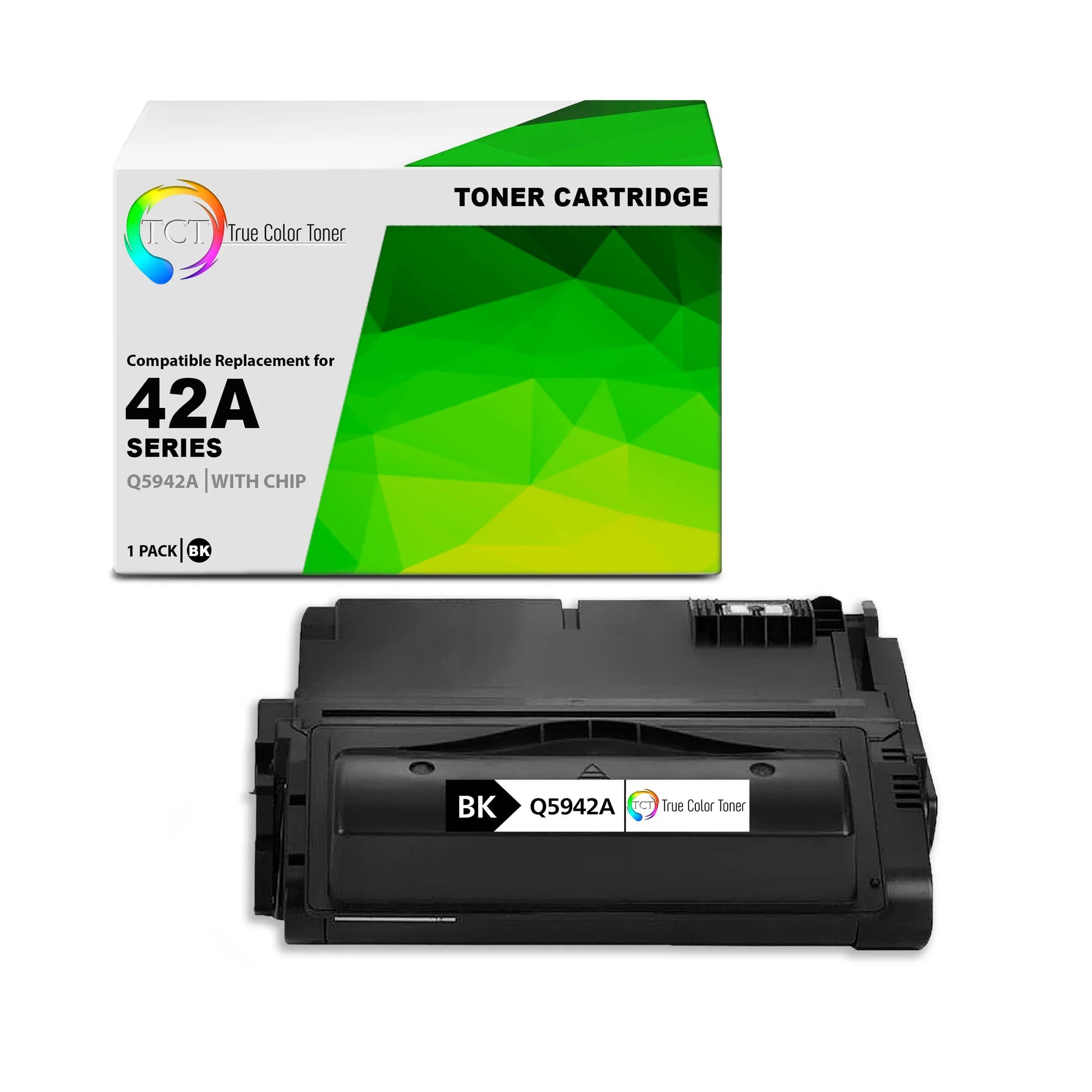 TCT 42A Toner Cartridge - Premium Compatible Replacement for HP 42A Q5942A Black - True Color Toner