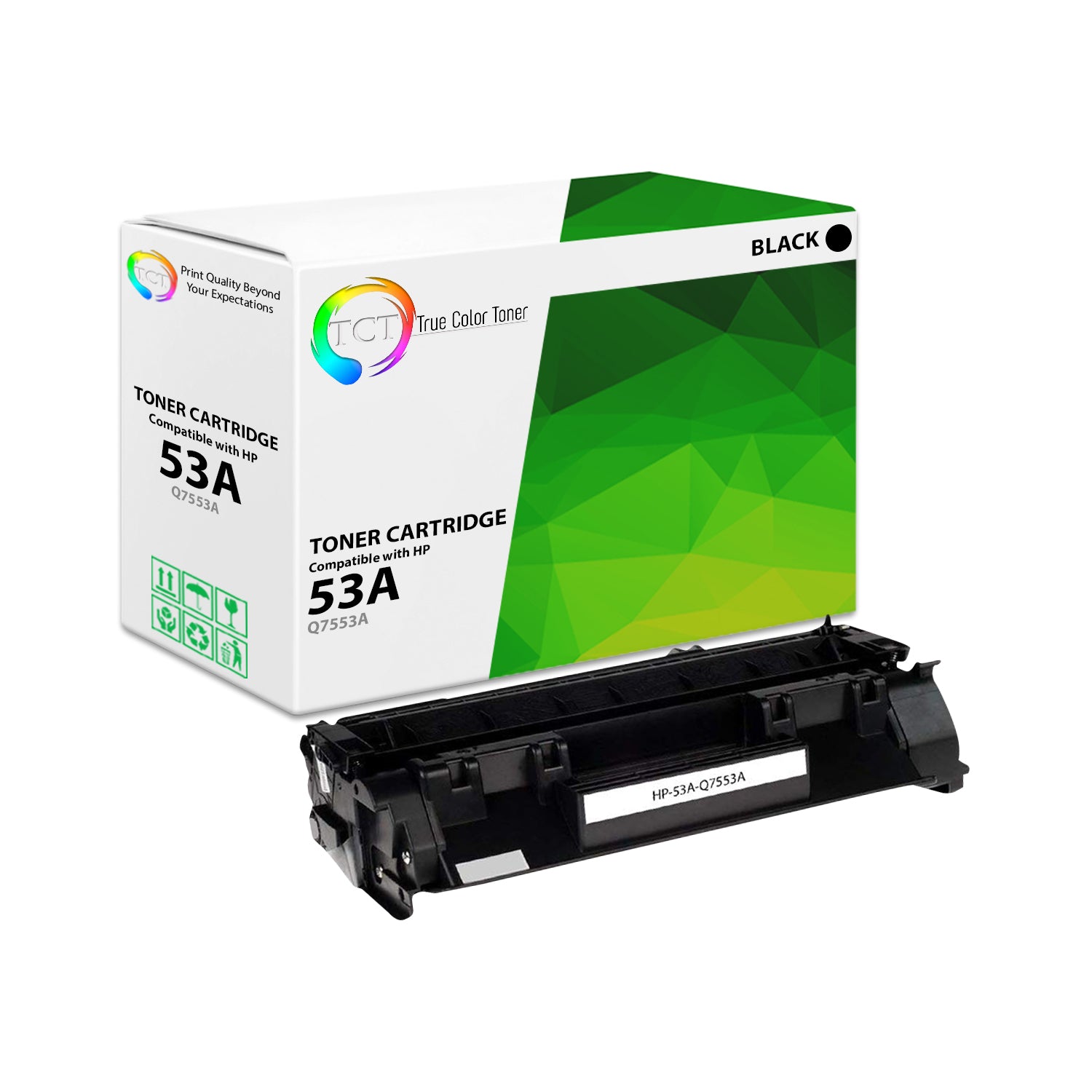 TCT Compatible Toner Cartridge Replacement for the HP 53A Series - 1 Pack Black