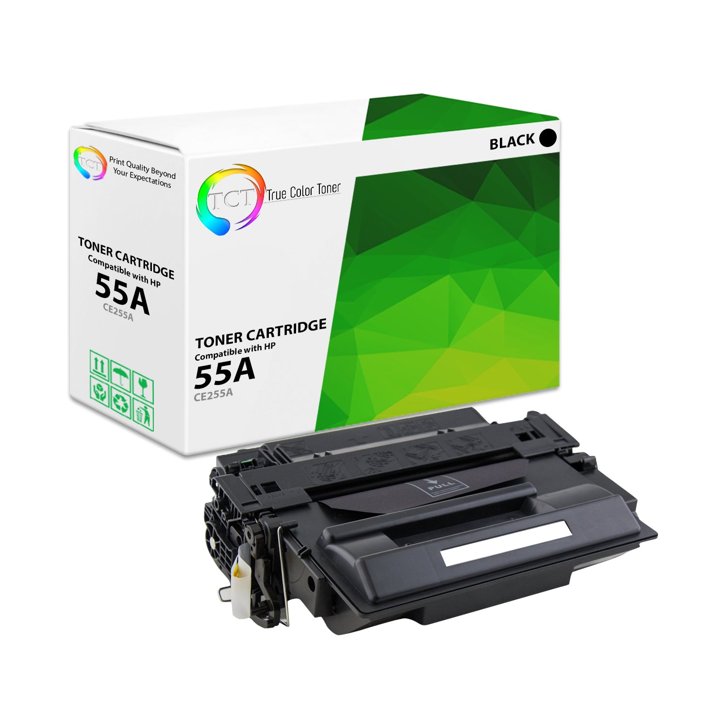 TCT Compatible Toner Cartridge Replacement for the HP 55A Series - 1 Pack Black