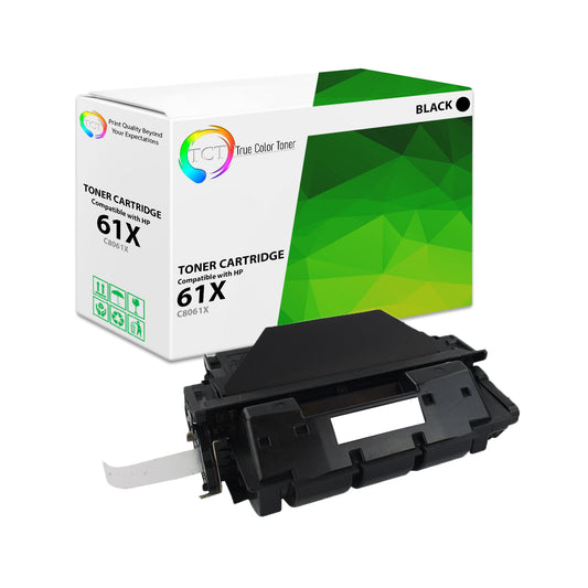 TCT Compatible High Yield Toner Cartridge Replacement for the HP 61X Series - 1 Pack Black
