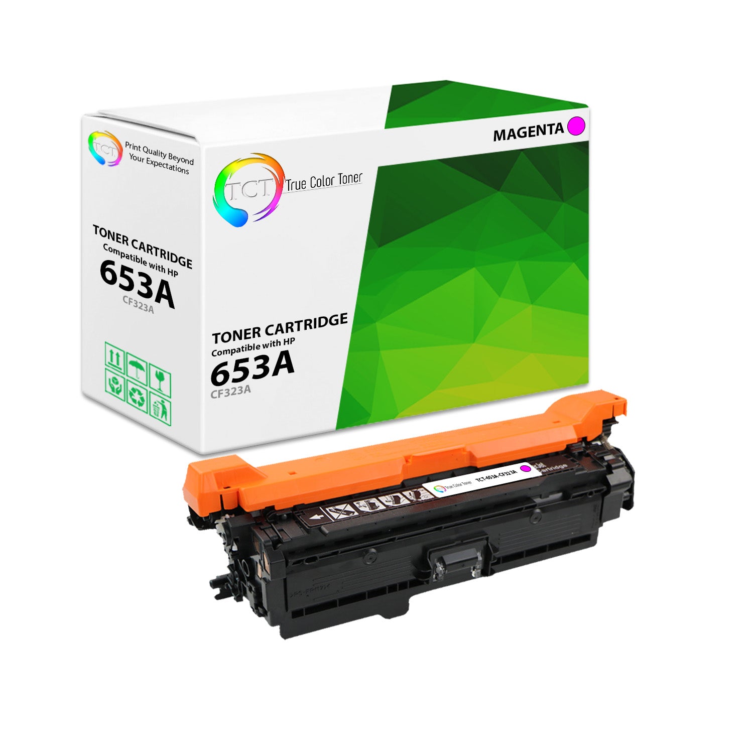 TCT Compatible Toner Cartridge Replacement for the HP 653A Series - 1 Pack Magenta