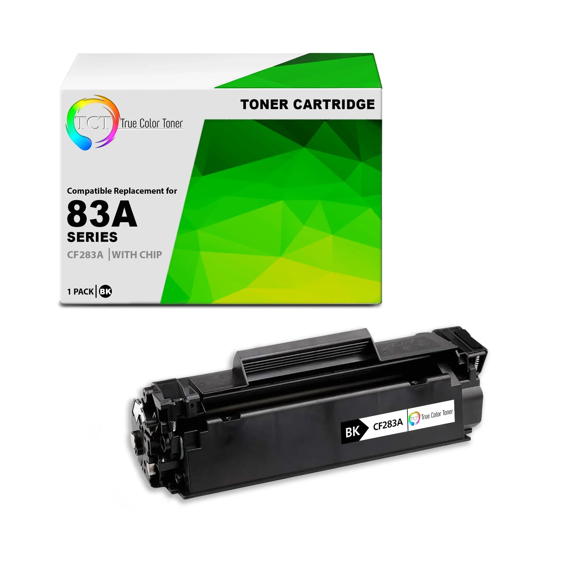 TCT 83A Toner Cartridge - Premium Compatible Replacement for HP 83A CF283A Black - True Color Toner