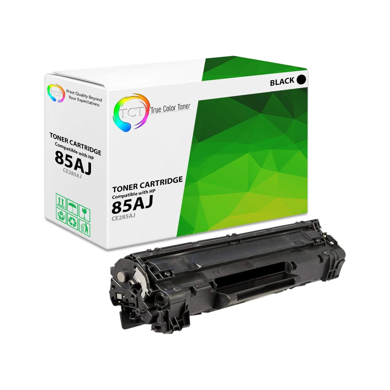 TCT Compatible Jumbo Toner Cartridge Replacement for the HP 85AJ Series - 1 Pack Black
