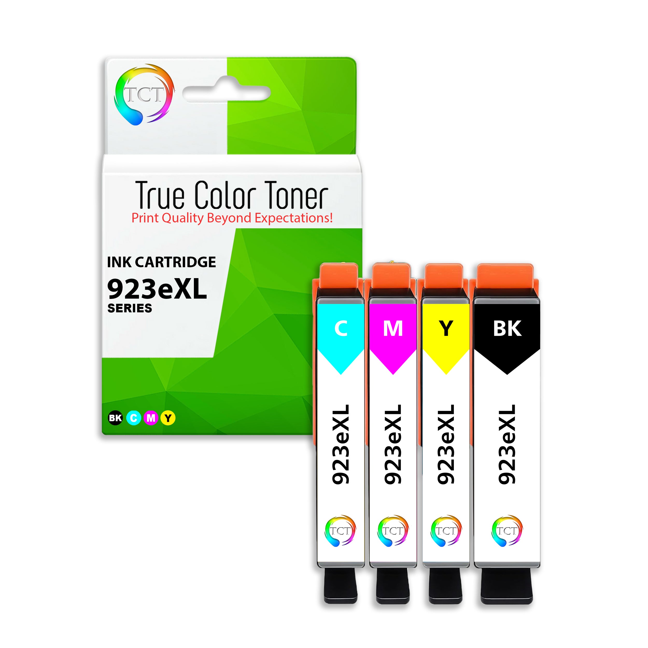4PK TCT Premium 923XL BCYM for Compatible HP OfficeJet pro 8120 Ink Ca ...
