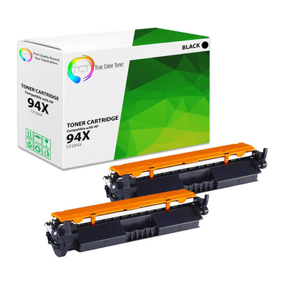 TCT Compatible High Yield Toner Cartridge Replacement for the HP 94X Series - 2 Pack Black