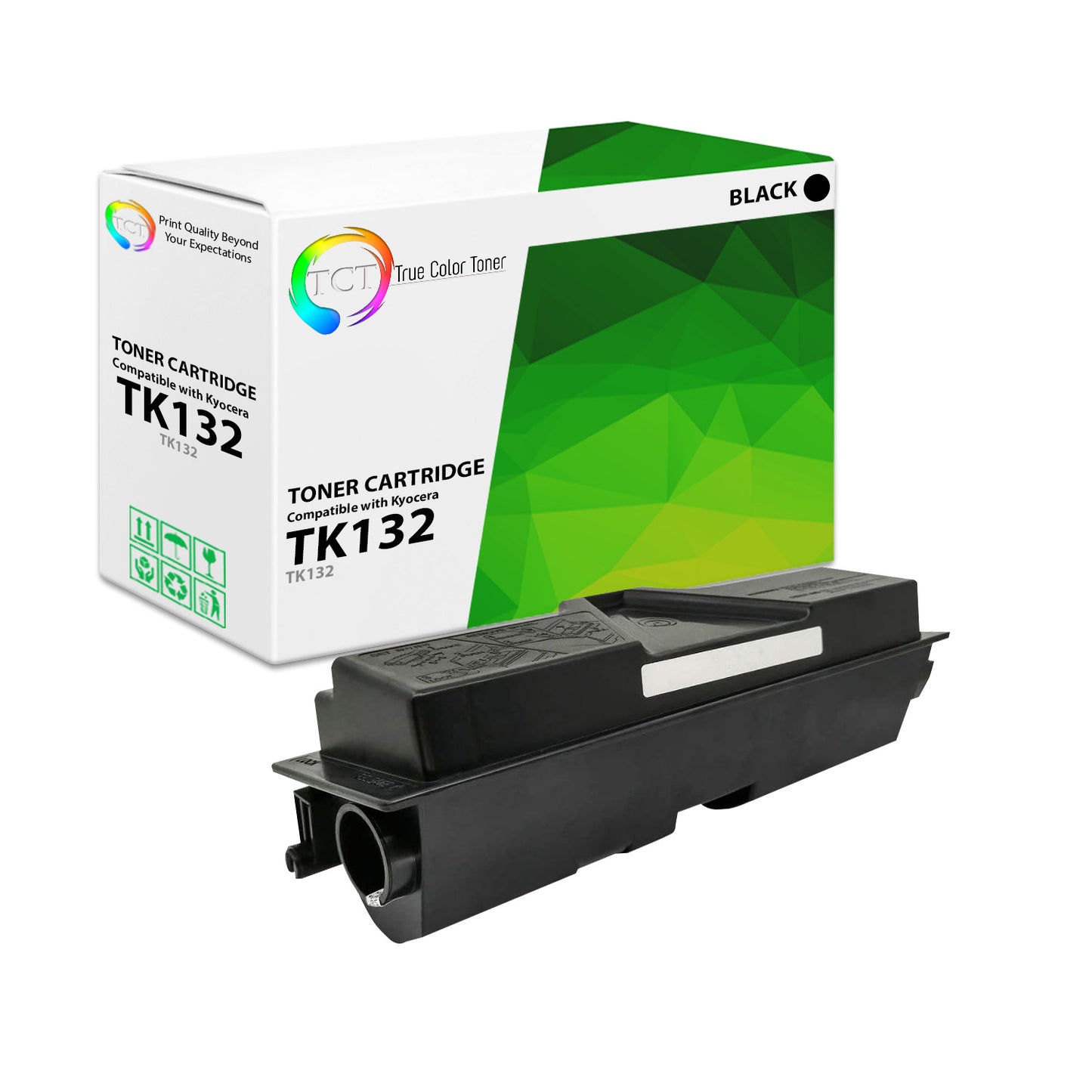 TCT Compatible Toner Cartridge Replacement for the Kyocera TK-132 Series - 1 Pack Black