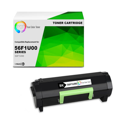 TCT 56F1U00 Black Ultra High Yield Toner Cartridge – Compatible Replacement for Lexmark MS521 MS621 MS622 Printers (25,000 Pages) - True Color Toner