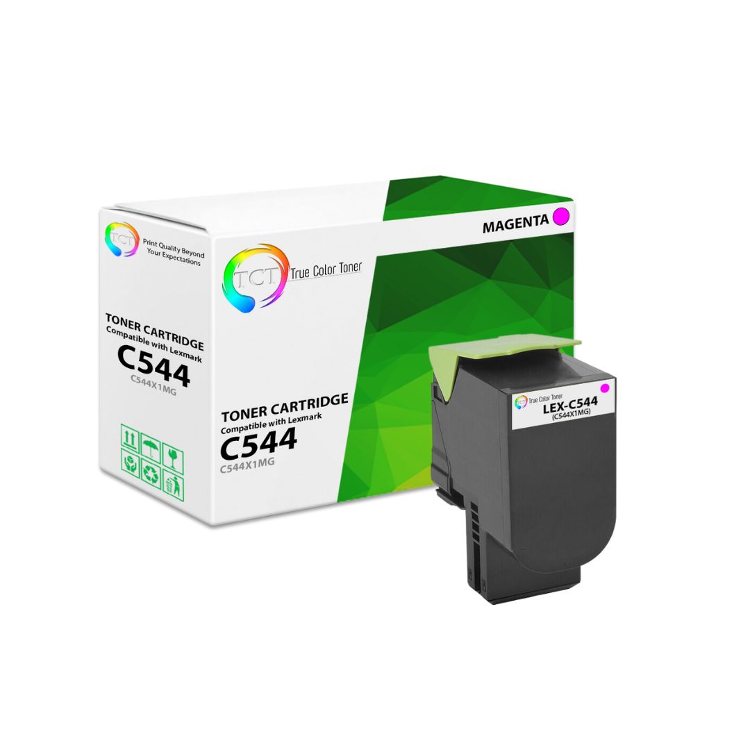 TCT Remanufactured HY Toner Cartridge Replacement for the Lexmark C544 Series - 1 Pack Magenta