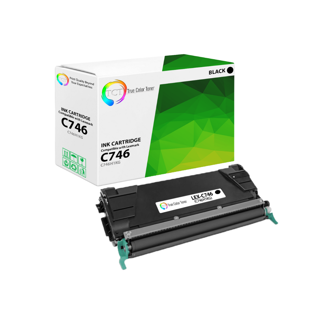 TCT Remanufactured Toner Cartridge Replacement for the Lexmark C746 Series - 1 Pack Black