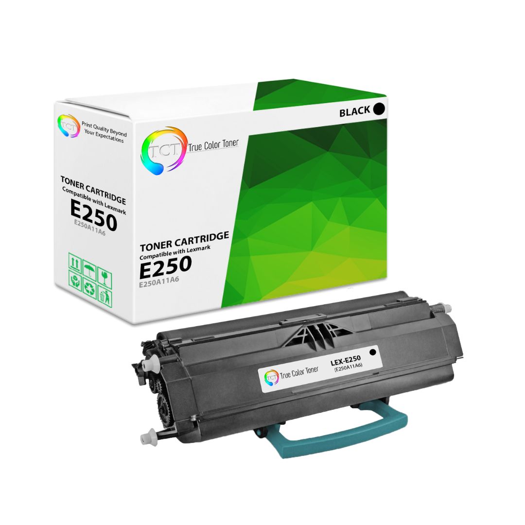 TCT Remanufactured Toner Cartridge Replacement for the Lexmark E250 Series - 1 Pack Black