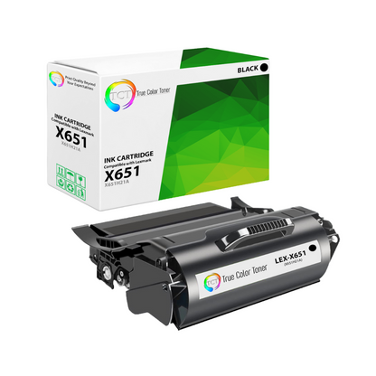 TCT Remanufactured Toner Cartridge Replacement for the Lexmark X651 Series - 1 Pack Black