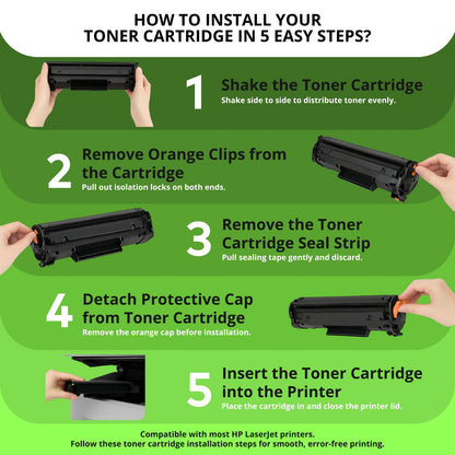 TCT 38A Toner Cartridge - Premium Compatible Replacement for HP 38A Q1338A Black - True Color Toner
