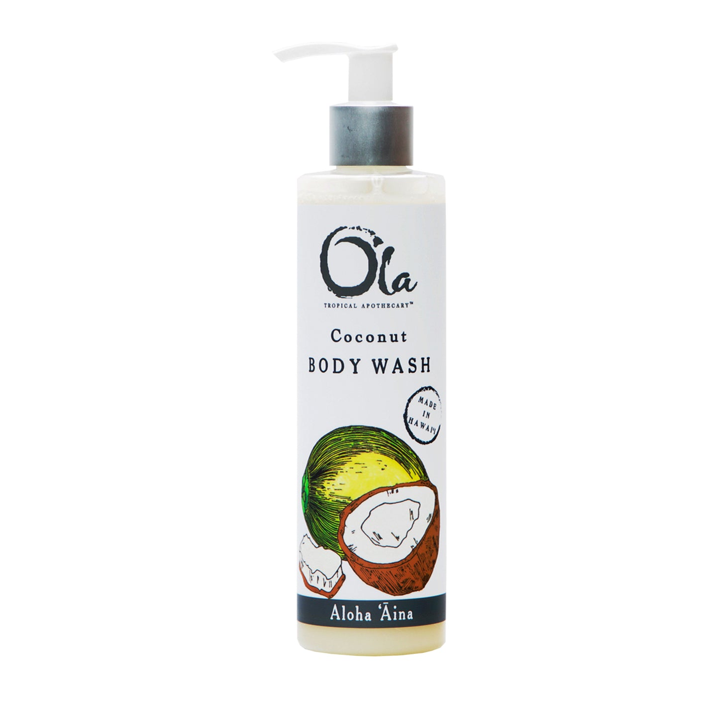 Ola Coconut Body Wash with Pure Tropical Oils and Plant Extracts 8 fl oz