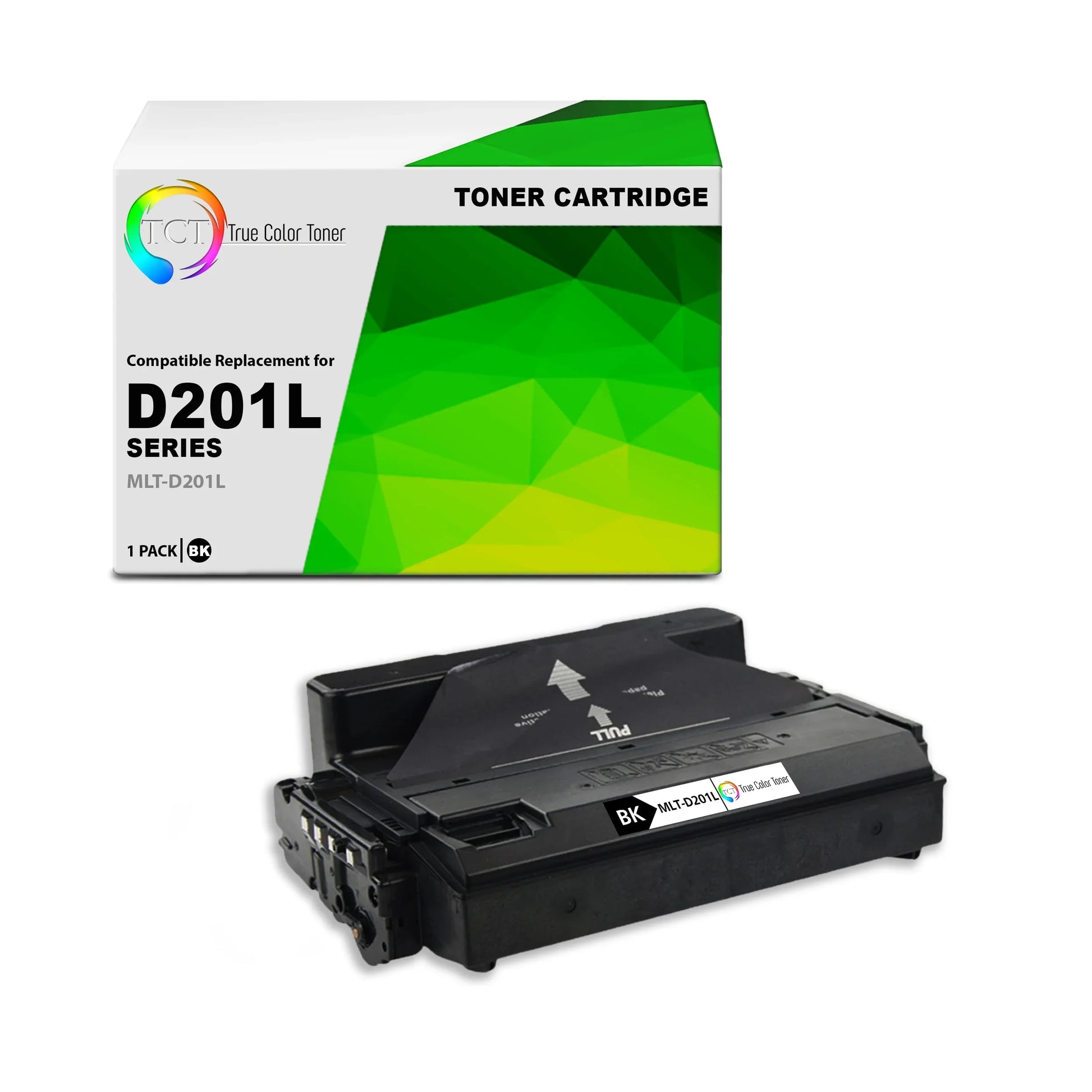 TCT D201L Toner Cartridge - Premium Compatible Replacement for Samsung MLT-D201L Black High Yield - True Color Toner