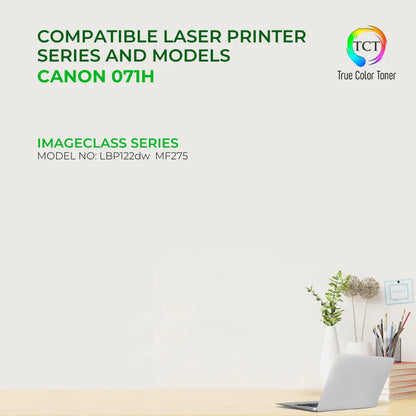 TCT 071H Toner Cartridge - Premium Compatible Replacement for Canon 071H 5646C001 High Yield - True Color Toner