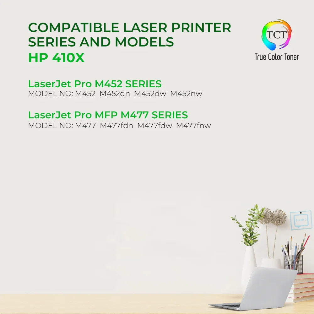 TCT 410X Magenta Toner Cartridge - TAA Compliant Compatible Replacement for HP 410X CF413X High Yield - True Color Toner