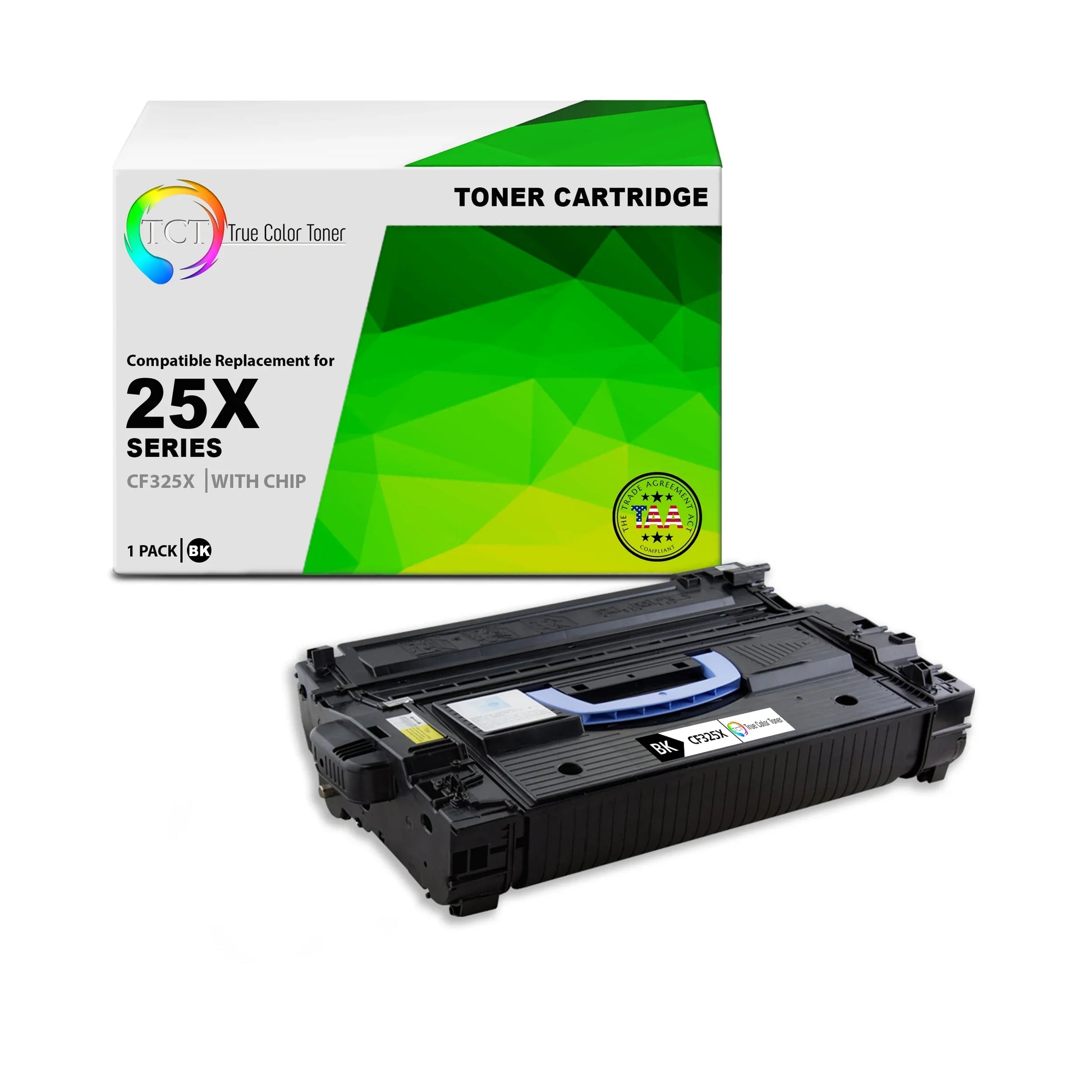 TCT 25X Toner Cartridge - TAA Compliant Compatible Replacement for HP 25X CF325X Black High Yield - True Color Toner