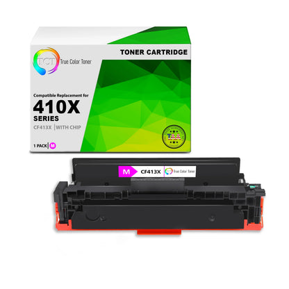 TCT 410X Magenta Toner Cartridge - TAA Compliant Compatible Replacement for HP 410X CF413X High Yield - True Color Toner
