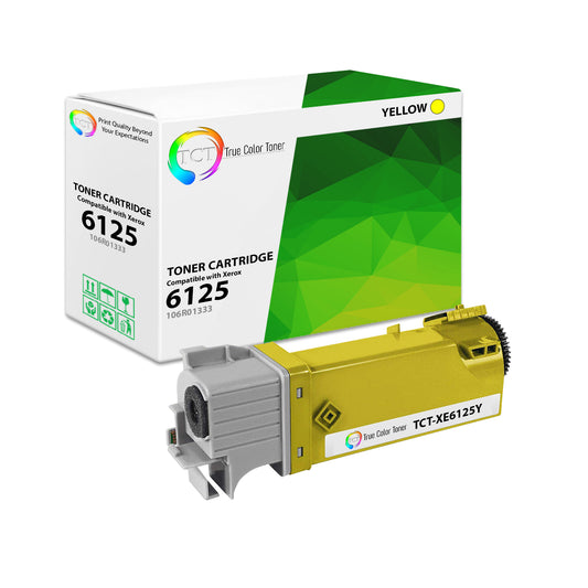 TCT Compatible Toner Cartridge Replacement for the Xerox 6125 Series - 1 Pack Yellow